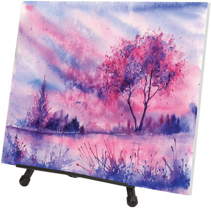 Мольберт настольный алюминиевый складной, 56х37х38 см, в чехле, высота холста до 60 см, BRAUBERG, 192256