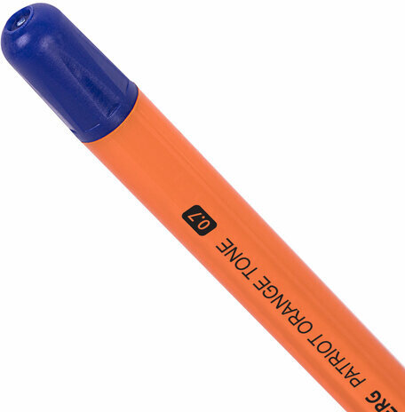 Ручка шариковая РОССИЯ "PATRIOT ORANGE TONE", СИНЯЯ, корпус оранжевый, узел 0,7 мм, линия письма 0,35 мм, BRAUBERG, 143964