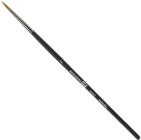 Кисть художественная проф. BRAUBERG ART CLASSIC, колонок, круглая, № 2, короткая ручка, 200931