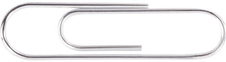 Скрепки EXTRA BRAUBERG 28 мм никелированные 100 штук, 271312