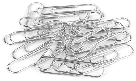 Скрепки EXTRA BRAUBERG 28 мм никелированные 100 штук, 271312