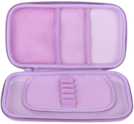 Пенал BRAUBERG SHINY, 1 отделение, 1 откидная планка, EVA, 22х13х4 см, "Cheerful", 271554