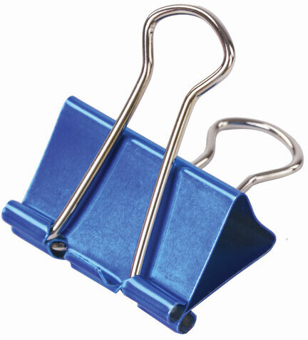 Зажимы для бумаг BRAUBERG, КОМПЛЕКТ 40 шт., 19 мм, на 60 листов, цвет металлик, пластиковый цилиндр, 223504