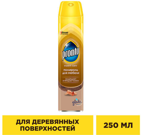 Полироль для мебели и деревянных поверхностей 250 мл, PRONTO (Пронто), аэрозоль, 864905