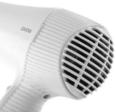 Фен для волос настенный BRAYER BR3021, 2000 Вт, пластиковый корпус, 2 скорости, белый