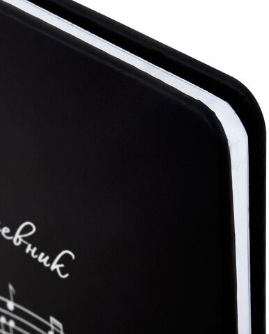 Дневник для музыкальной школы 48 л., обложка кожзам твердая, фольга, BRAUBERG, КЛАССИКА, 107369