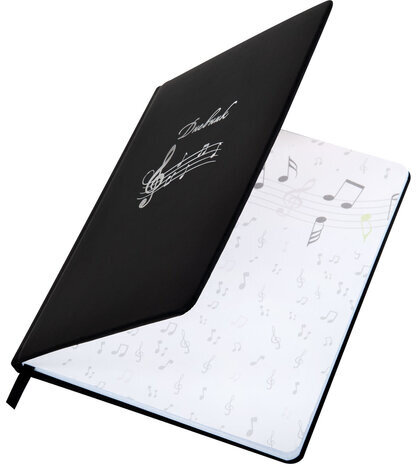Дневник для музыкальной школы 48 л., обложка кожзам твердая, фольга, BRAUBERG, КЛАССИКА, 107369