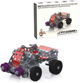 Конструктор металлический "Грузовик", с подвижными деталями, 149 элементов, "Десятое королевство", 02032