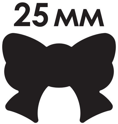 Дырокол фигурный "Бантик", диаметр вырезной фигуры 25 мм, ОСТРОВ СОКРОВИЩ, 227162