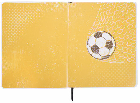 Дневник 1-4 класс 48 л., кожзам (гибкая), печать, фольга, ЮНЛАНДИЯ, "Football", 106159