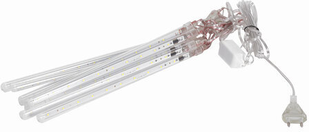 Гирлянда светодиодная на окно "СОСУЛЬКИ", 160 ламп, 2,1х0,3 м, холодный белый, ЗОЛОТАЯ СКАЗКА, 591340