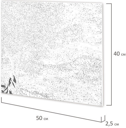 Картина по номерам 40х50 см, ОСТРОВ СОКРОВИЩ "Цветущая сакура", на подрамнике, акриловые краски, 3 кисти, 662494