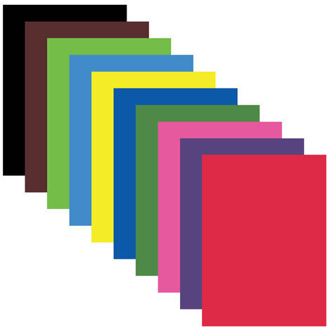 Картон цветной МАЛОГО ФОРМАТА, А5 немелованный (матовый), 10 л. 10 цв., склейка, ЮНЛАНДИЯ, 145х200 мм, "НА ПОЛЯНКЕ", 111321