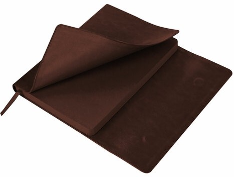 Ежедневник с магнитным клапаном недатированный, под кожу, А5, коричневый, BRAUBERG "Magnetic X", 113280