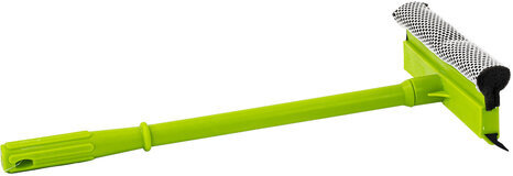 Окномойка ЛЮБАША, пластиковая ручка 40 см, рабочая часть 20 см (стяжка, губка, ручка), 603614