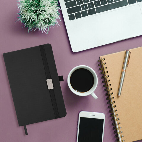 Ежедневник датированный 2023 А5 138x213 мм BRAUBERG "Control", под кожу, черный, 114094