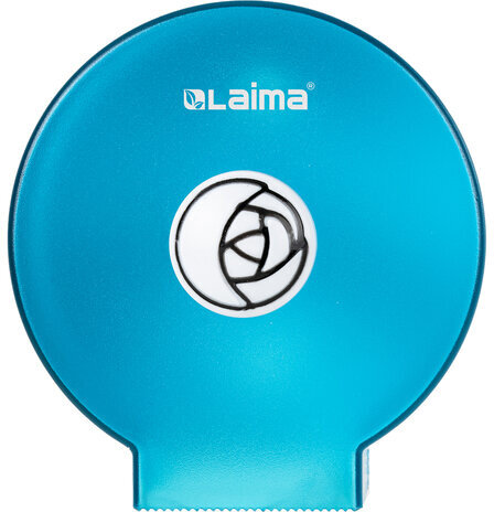 Диспенсер для бытовой туалетной бумаги LAIMA, КРУГЛЫЙ, тонированный голубой, 605045