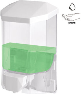 Дозатор для жидкого мыла LAIMA PROFESSIONAL ORIGINAL, НАЛИВНОЙ, 0,5 л, прозрачный, 605772