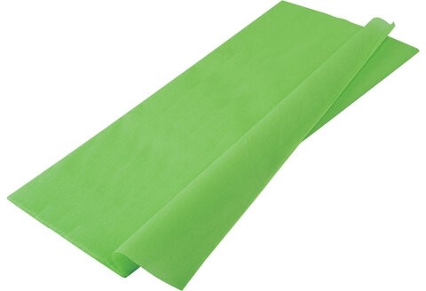Бумага гофрированная/креповая, 32 г/м2, 50х250 см, светло-зеленая, в рулоне, BRAUBERG, 126536
