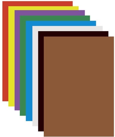 Картон цветной А4 МЕЛОВАННЫЙ (глянцевый), 8 листов 8 цветов, ПИФАГОР, 200х283 мм, "Дюймовочка", 128013