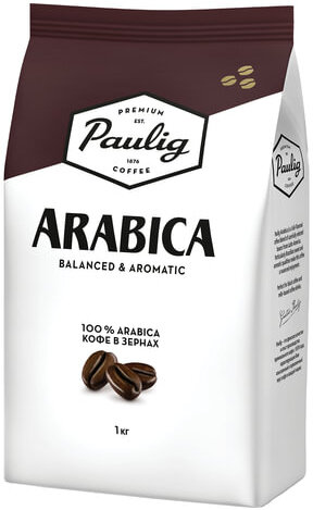 Кофе в зернах PAULIG (Паулиг) "Arabica", натуральный, 1000 г, вакуумная упаковка, 16282/16316