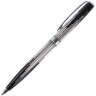 Ручка подарочная шариковая GALANT "Offenbach", корпус серебристый с черным, хромированные детали, пишущий узел 0,7 мм, синяя, 141014