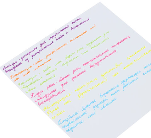 Ручки гелевые ПИФАГОР, НАБОР 6 ЦВЕТОВ, НЕОНОВЫЕ, корпус прозрачный, узел 0,7 мм, линия письма 0,5 мм, 142798