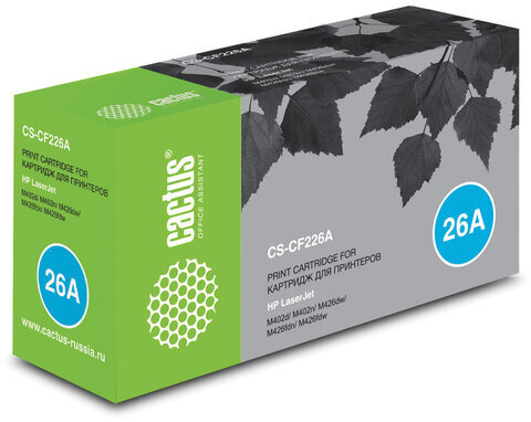 Картридж лазерный CACTUS (CS-CF226A) для HP LaserJet M402d/n/dn/dw/ 426dw/fdw/fdn, ресурс 3100 стр.