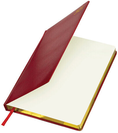 Ежедневник датированный 2025, БОЛЬШОЙ ФОРМАТ, 210х297 мм, А4, BRAUBERG "Iguana", под кожу, красный, 115738