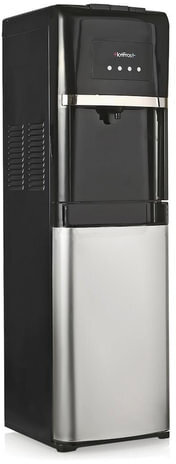 Кулер для воды HOT FROST 35AEN, напольный, НАГРЕВ/ОХЛАЖДЕНИЕ ЭЛЕКТРОННОЕ, 1 кран (3 кнопки), черный/серебро, 120203502