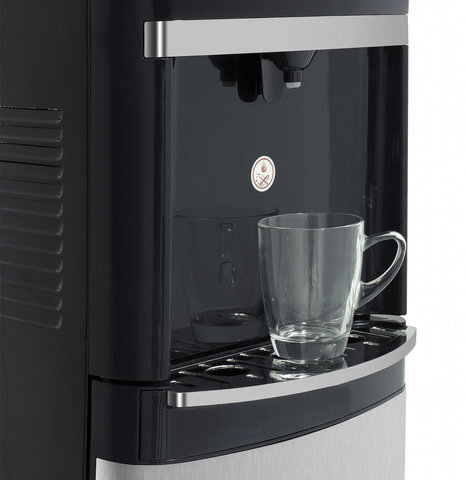 Кулер для воды HOT FROST 35AEN, напольный, НАГРЕВ/ОХЛАЖДЕНИЕ ЭЛЕКТРОННОЕ, 1 кран (3 кнопки), черный/серебро, 120203502