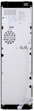 Кулер для воды HOT FROST 35AEN, напольный, НАГРЕВ/ОХЛАЖДЕНИЕ ЭЛЕКТРОННОЕ, 1 кран (3 кнопки), черный/серебро, 120203502