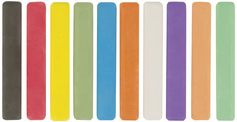 Мел цветной ПИФАГОР, набор 10 шт., квадратный, 221168