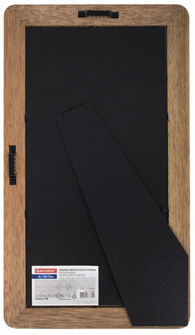 Рамка из мангового дерева BRAUBERG LOFT TRINITY, 3 фото 10х15 см, акриловый экран, 20х35,5 см, 391282