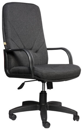 Кресло офисное &quot;Менеджер&quot;, ткань, монолитный каркас, серое С-73, В-40