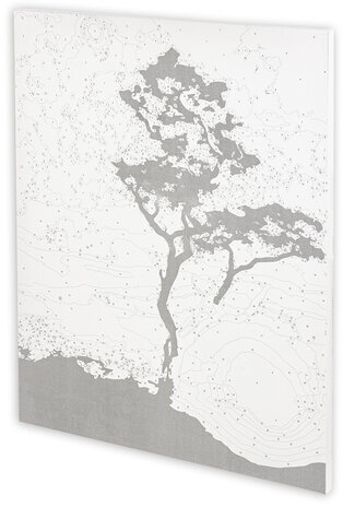 Картина по номерам 40х50 см, ОСТРОВ СОКРОВИЩ "Звездная ночь", на подрамнике, акриловые краски, 3 кисти, 662495