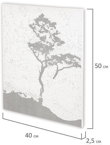 Картина по номерам 40х50 см, ОСТРОВ СОКРОВИЩ "Звездная ночь", на подрамнике, акриловые краски, 3 кисти, 662495