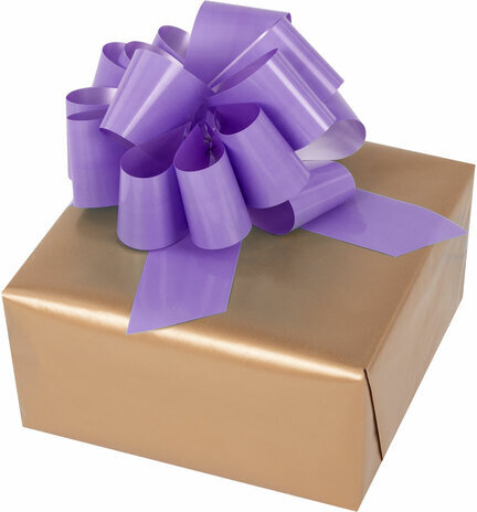 Бант-шар d = 15 см для подарка, НАБОР 3 шт., глянец, цвета розовый, фиолетовый, бежевый, ЗОЛОТАЯ СКАЗКА, 591833