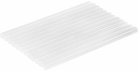 Клеевые стержни, диаметр 11 мм, длина 200 мм, прозрачные, комплект 12 шт., BRAUBERG, европодвес, 670294