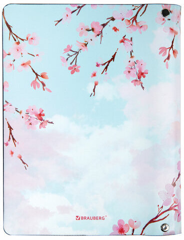 Тетрадь на кольцах А5 (180х220 мм), 80 л., под кожу, BRAUBERG VISTA, "Inspiration", 112124