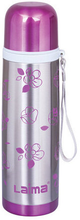 Термос LAIMA с узким горлом, 0,5 л, нержавеющая сталь, с рисунком, 601410