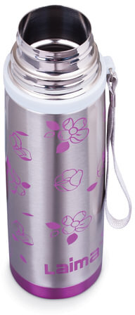 Термос LAIMA с узким горлом, 0,5 л, нержавеющая сталь, с рисунком, 601410
