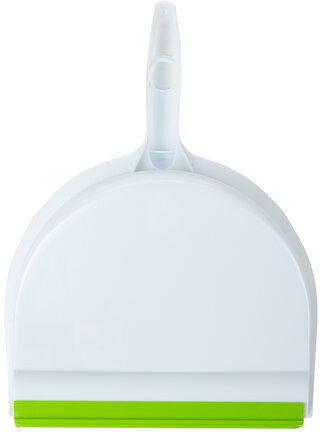 Совок для мусора ЛЮБАША со щеткой-сметкой, пластик, резиновая кромка, 603615