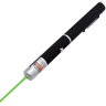 Указка лазерная, радиус 1000 м, зеленый луч, плюс 5 насадок, черный корпус, клип, футляр, GP-02