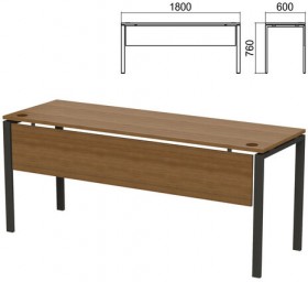 Стол на металлокаркасе &quot;Арго&quot;, 1800х600х760 мм, царга, орех (КОМПЛЕКТ)