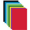 Картон цветной А4 МЕЛОВАННЫЙ, 24 листа, 8 цветов, в папке, BRAUBERG, 200х290 мм, "Цвета", 113550