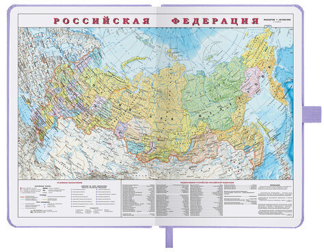 Ежедневник датированный 2023 А5 138x213 мм BRAUBERG "Control", под кожу, сиреневый, 114095