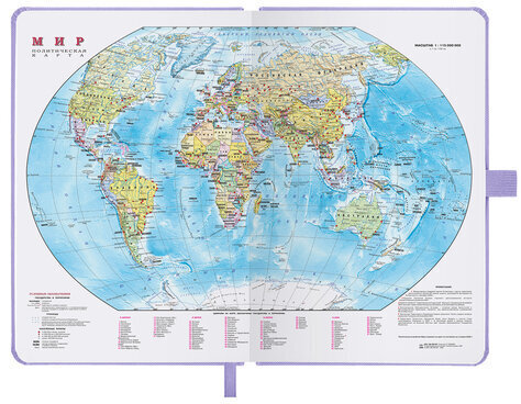 Ежедневник датированный 2023 А5 138x213 мм BRAUBERG "Control", под кожу, сиреневый, 114095