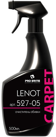 Средство для чистки обивки из кожи и синтетики 500 мл, PRO-BRITE LENOT, щелочное, концентрат, распылитель, 527-05