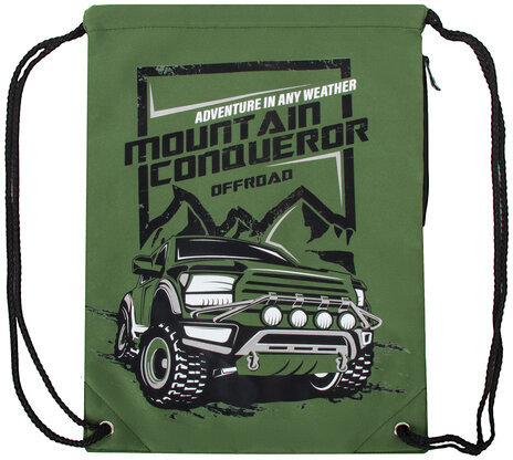 Мешок для обуви BRAUBERG PREMIUM, карман, подкладка, светоотражающие элементы, 43х33 см, Mountain conqueror, 270286